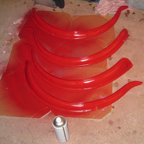 Painting the wheel arches