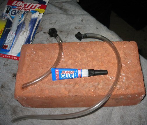 sealing the windscreen washer pipes and jet heads