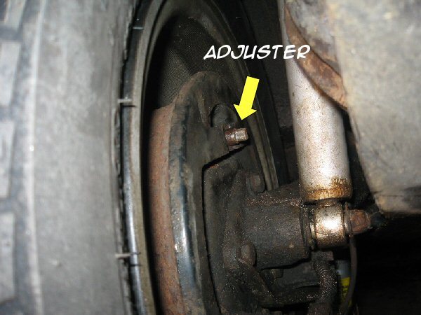 adjusting the handbrake
