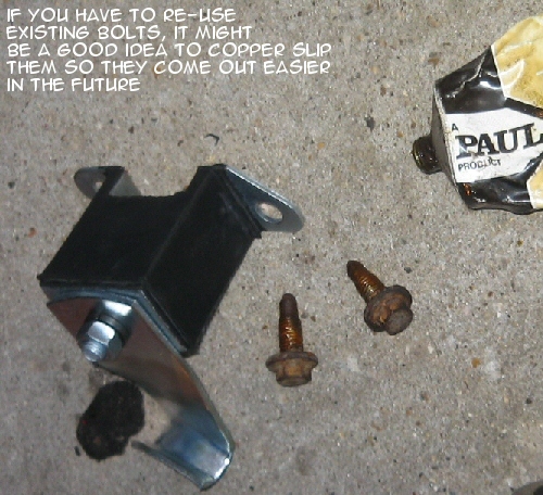 rear subframe exhaust mounting