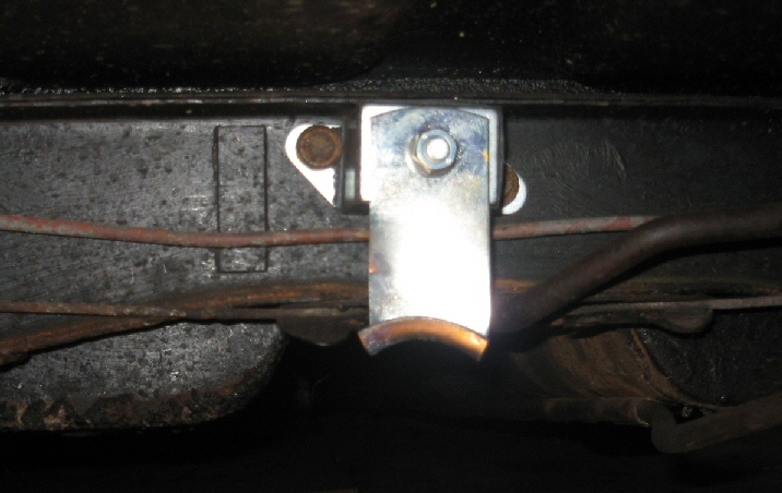 rear subframe exhaust hanger in place