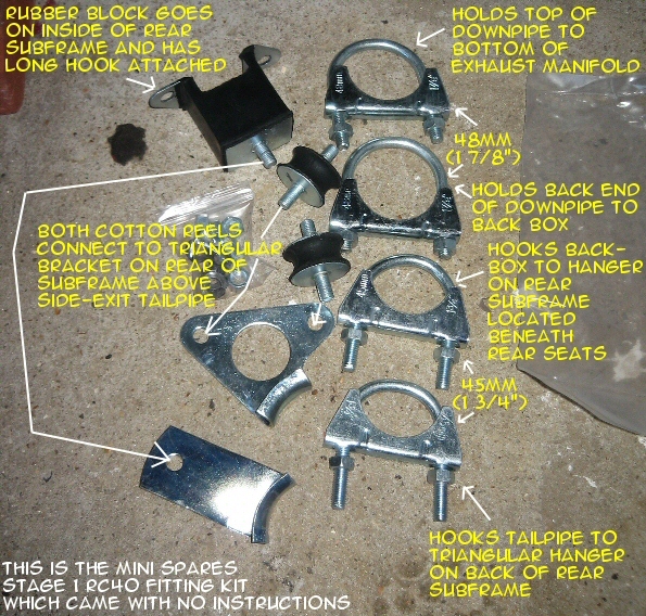 RC40 mounting kit with instructions