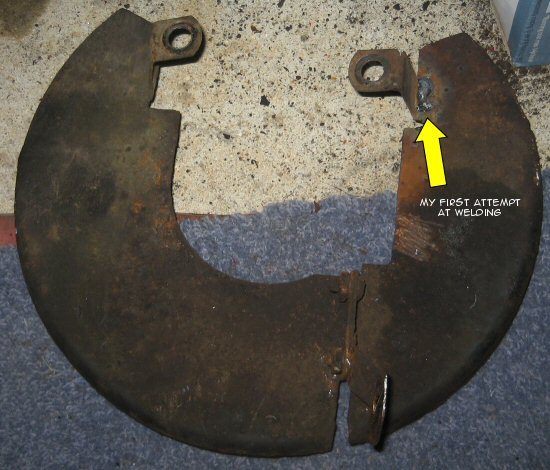 Welding the dust cover